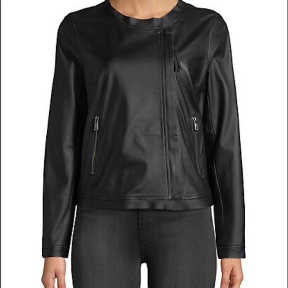 BRAND NEW WITH TAGS MAX MARA LEATHER JACKET - Picture 1 of 6